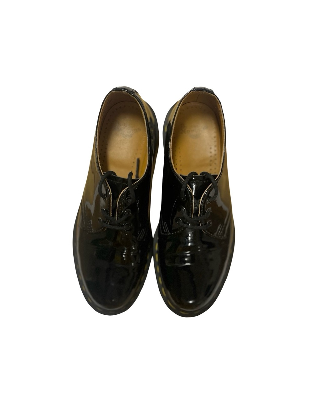 DR. MARTENS 10084 Patent Leather Black Oxford Shoes Sz 7 Grunge Goth Doc Martens